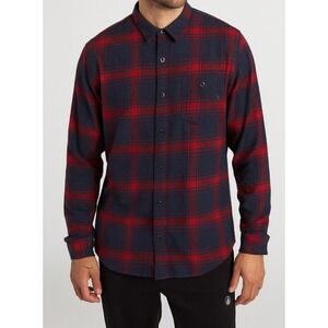 Weatherproof Vintage Sz‎ Xl Mens Blue Cotton Plaid Button Flannel Casual Fall